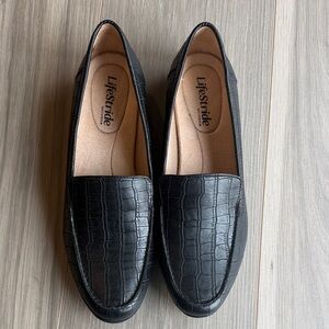 Life Stride Women's Black Margot Slip-On Loafers Size 9